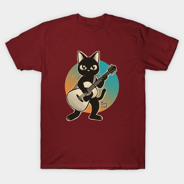 Acoustic guitar T-Shirt by BATKEI